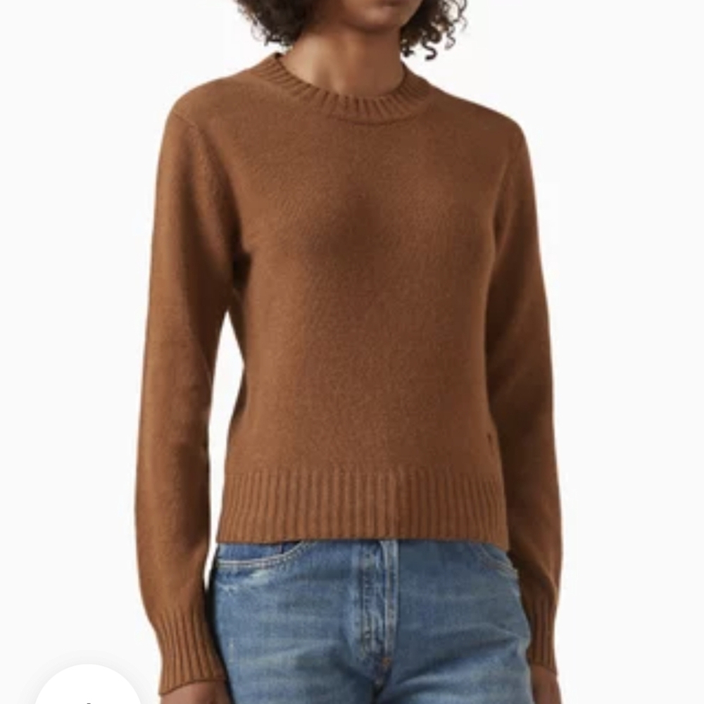 H By Halston Crew Neck Sweater 100% Extra Fine Merino Wool Sz.M